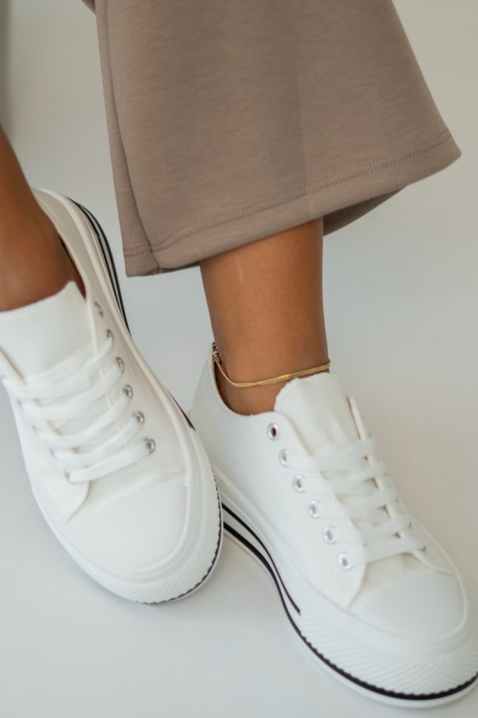 Дамски кецове KLAVILZA WHITE, Цвят: бял, IVET.BG - Твоят онлайн бутик.