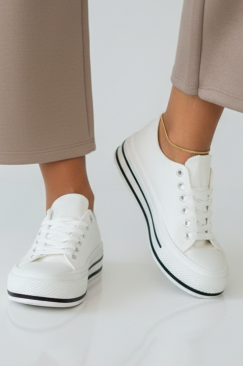 Дамски кецове KLAVILZA WHITE, Цвят: бял, IVET.BG - Твоят онлайн бутик.