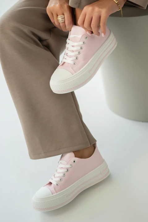 Дамски кецове KLAVILZA PUDRA, Цвят: пудра, IVET.BG - Твоят онлайн бутик.