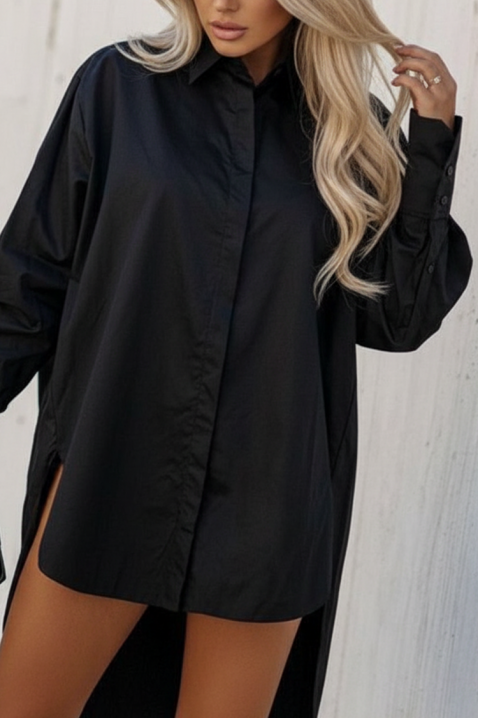 Дамска риза ZEVOLZA, Цвят: черен, IVET.BG - Твоят онлайн бутик.