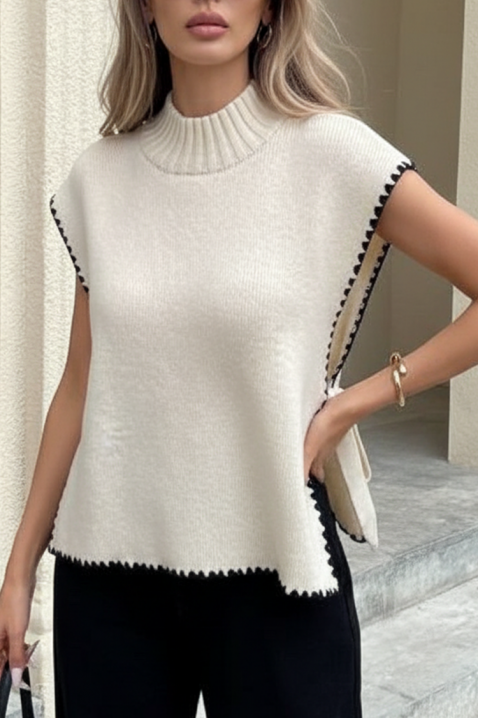 Пуловер ECRULDA, Цвят: екрю, IVET.BG - Твоят онлайн бутик.