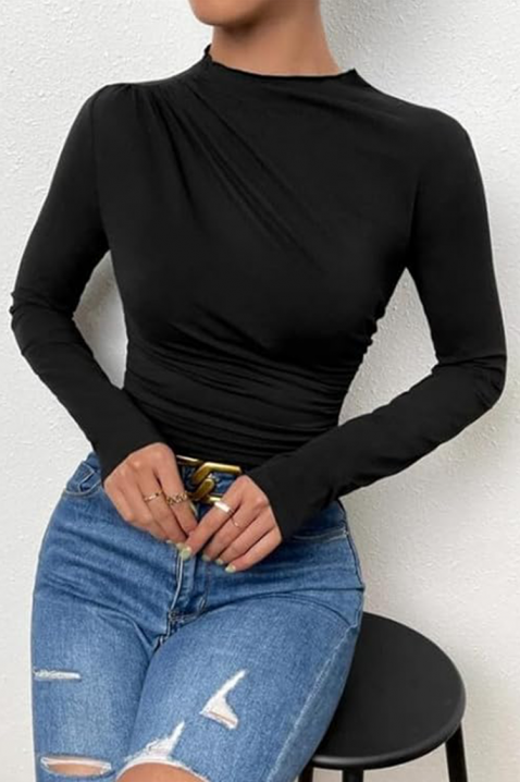 Дамска блуза ALRONDA BLACK, Цвят: черен, IVET.BG - Твоят онлайн бутик.