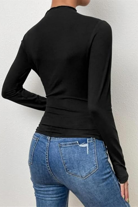 Дамска блуза ALRONDA BLACK, Цвят: черен, IVET.BG - Твоят онлайн бутик.