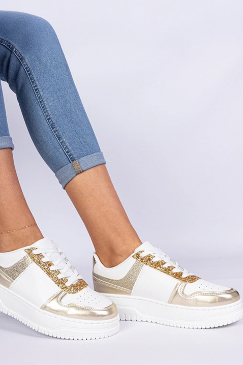 Дамски кецове MLAVELDA GOLDEN, Цвят: златен, IVET.BG - Твоят онлайн бутик.