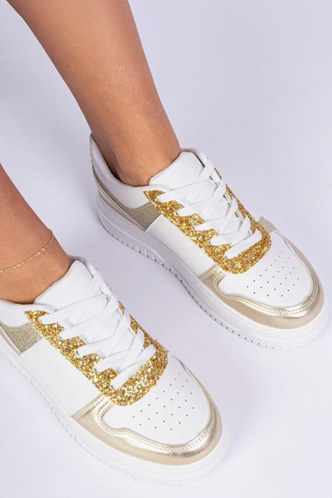 Дамски кецове MLAVELDA GOLDEN, Цвят: златен, IVET.BG - Твоят онлайн бутик.