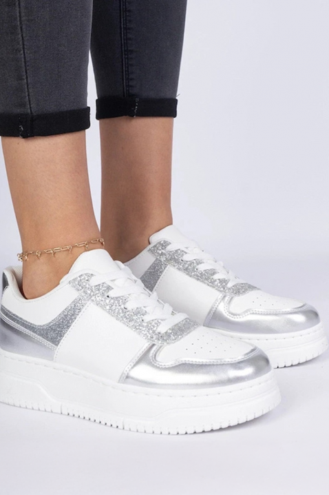 Дамски кецове MLAVELDA SILVER, Цвят: сребърен, IVET.BG - Твоят онлайн бутик.