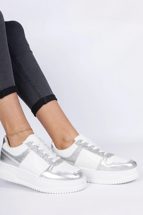 Дамски кецове MLAVELDA SILVER, Цвят: сребърен, IVET.BG - Твоят онлайн бутик.