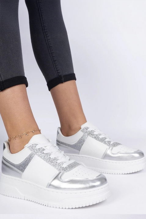 Дамски кецове MLAVELDA SILVER, Цвят: сребърен, IVET.BG - Твоят онлайн бутик.