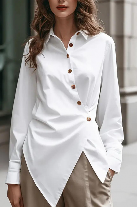 Дамска риза ZARFILA, Цвят: бял, IVET.BG - Твоят онлайн бутик.