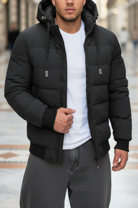 Мъжко яке MAFERZO, Цвят: черен, IVET.BG - Твоят онлайн бутик.