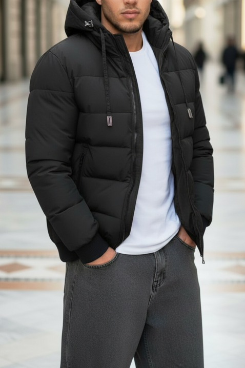 Мъжко яке MAFERZO, Цвят: черен, IVET.BG - Твоят онлайн бутик.