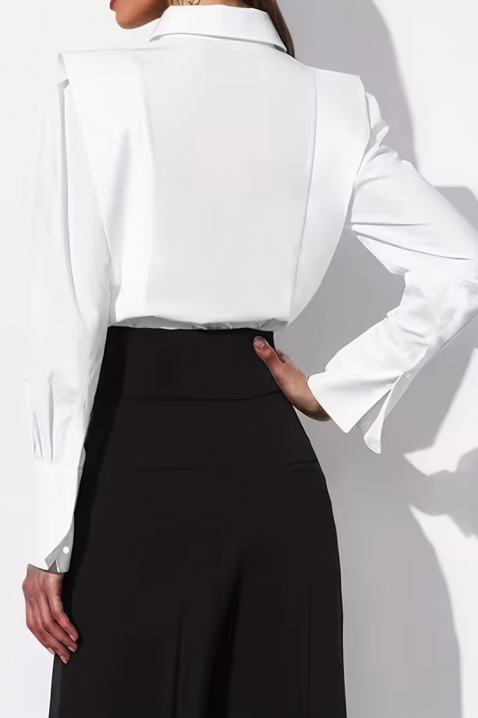 Дамска риза PLEVOLZA WHITE, Цвят: бял, IVET.BG - Твоят онлайн бутик.