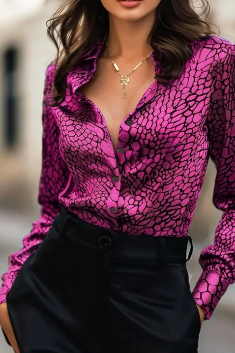 Дамска риза SNERVOLZA FUCHSIA, Цвят: фуксия, IVET.BG - Твоят онлайн бутик.