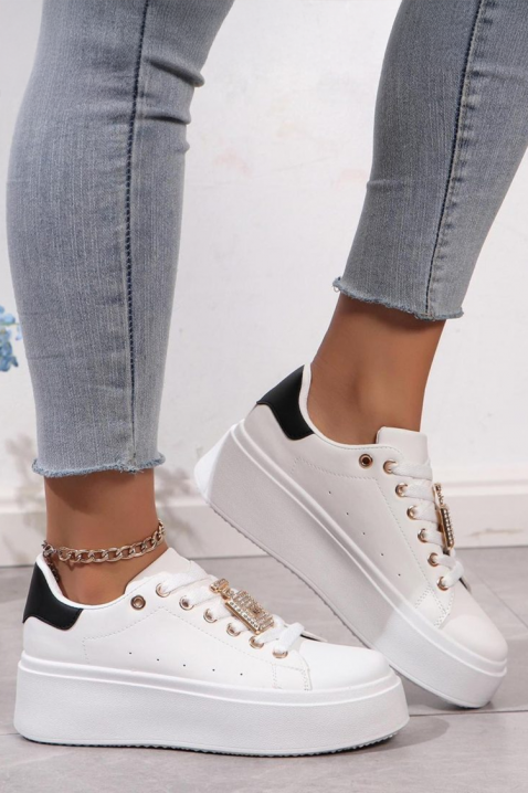 Дамски кецове SORMELJA, Цвят: бял, IVET.BG - Твоят онлайн бутик.