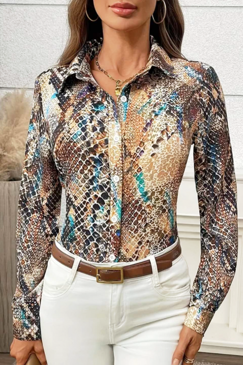 Дамска риза NROVELDA, Цвят: многоцветен, IVET.BG - Твоят онлайн бутик.