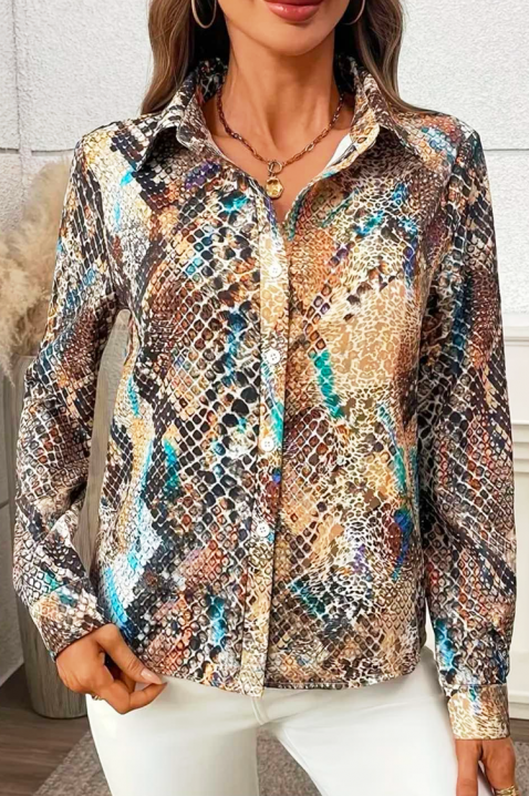 Дамска риза NROVELDA, Цвят: многоцветен, IVET.BG - Твоят онлайн бутик.