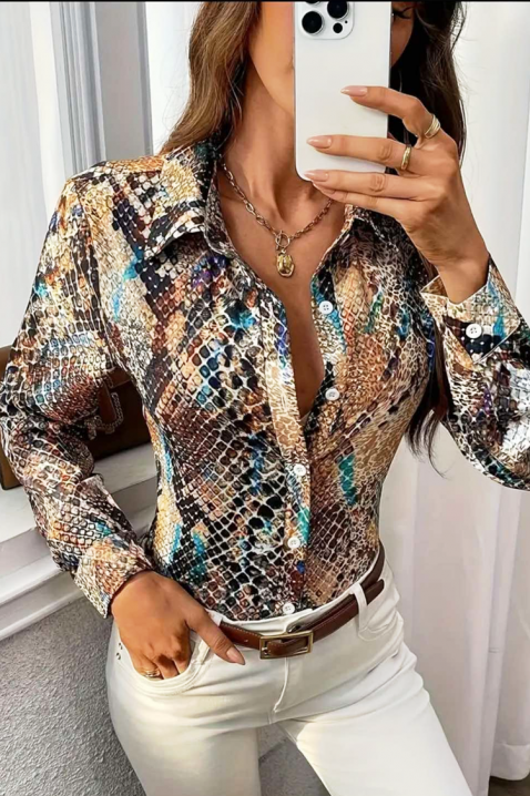 Дамска риза NROVELDA, Цвят: многоцветен, IVET.BG - Твоят онлайн бутик.