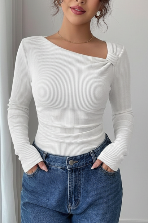 Дамска блуза TREBOLDA WHITE, Цвят: бял, IVET.BG - Твоят онлайн бутик.