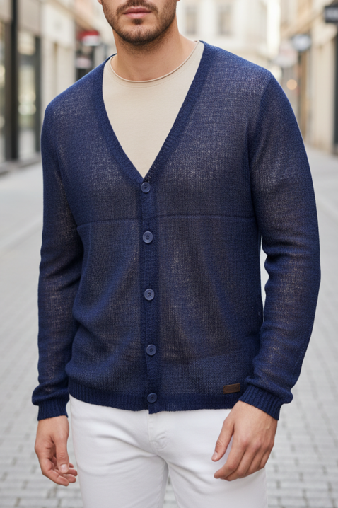 Мъжка жилетка KALBER, Цвят: тъмносин, IVET.BG - Твоят онлайн бутик.