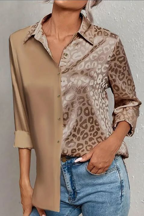 Дамска риза VEYANZA BEIGE, Цвят: беж, IVET.BG - Твоят онлайн бутик.