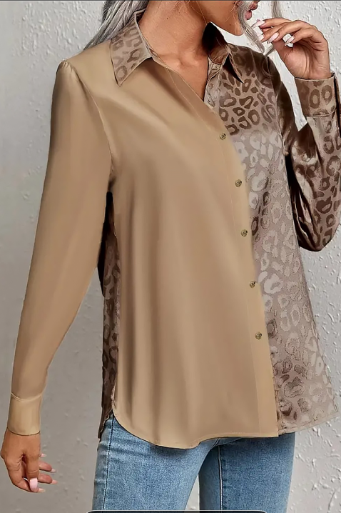 Дамска риза VEYANZA BEIGE, Цвят: беж, IVET.BG - Твоят онлайн бутик.