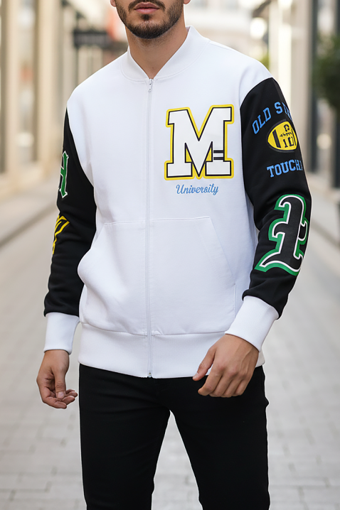 Мъжки суичър MONOLFO, Цвят: бял, IVET.BG - Твоят онлайн бутик.