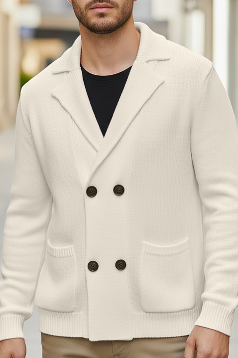 Мъжка жилетка ZOMERO ECRU, Цвят: екрю, IVET.BG - Твоят онлайн бутик.