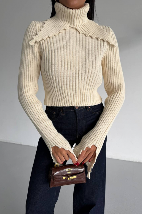 Пуловер DAROLZA ECRU, Цвят: екрю, IVET.BG - Твоят онлайн бутик.