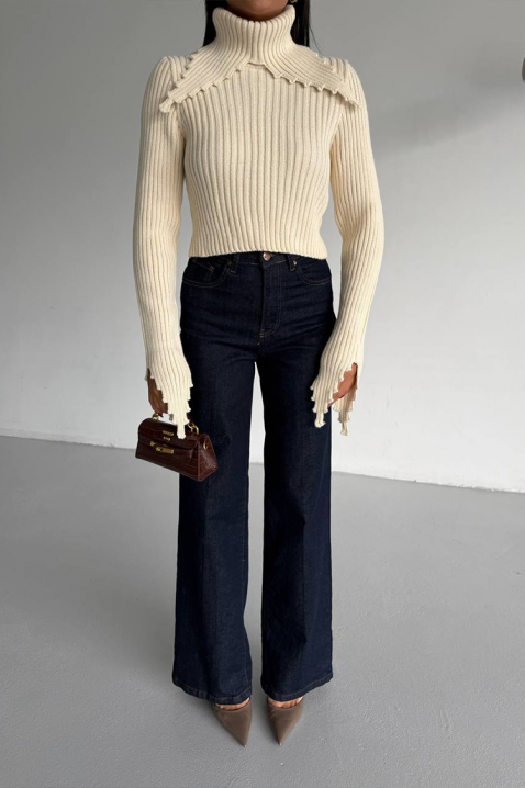 Пуловер DAROLZA ECRU, Цвят: екрю, IVET.BG - Твоят онлайн бутик.