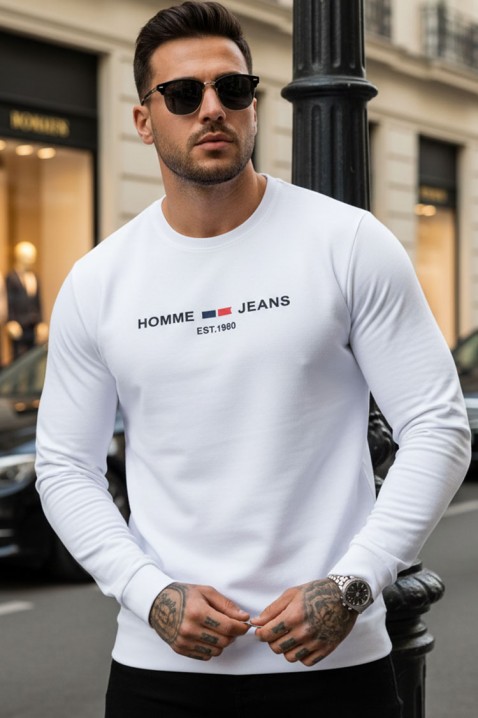 Мъжка блуза KELBO WHITE, Цвят: бял, IVET.BG - Твоят онлайн бутик.