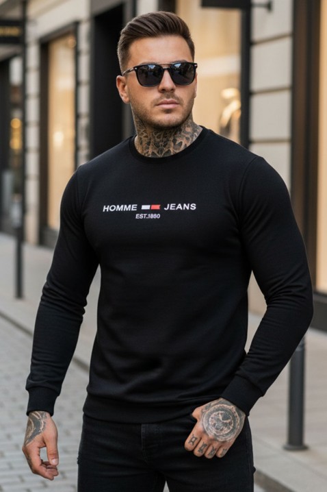 Мъжка блуза KELBO BLACK, Цвят: черен, IVET.BG - Твоят онлайн бутик.