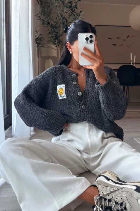 Жилетка MOHVELDA GREY, Цвят: сив, IVET.BG - Твоят онлайн бутик.