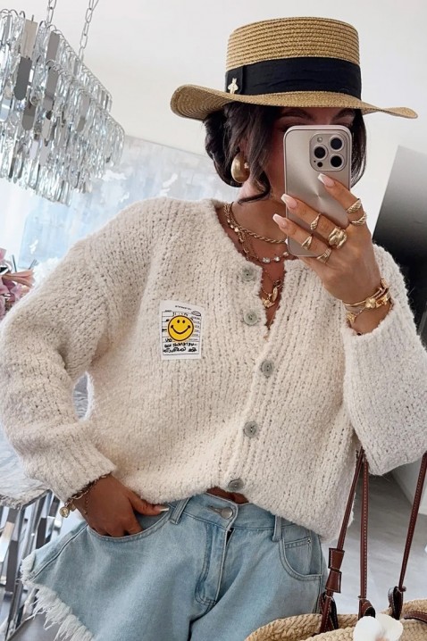 Жилетка MOHVELDA ECRU, Цвят: екрю, IVET.BG - Твоят онлайн бутик.