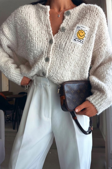 Жилетка MOHVELDA ECRU, Цвят: екрю, IVET.BG - Твоят онлайн бутик.