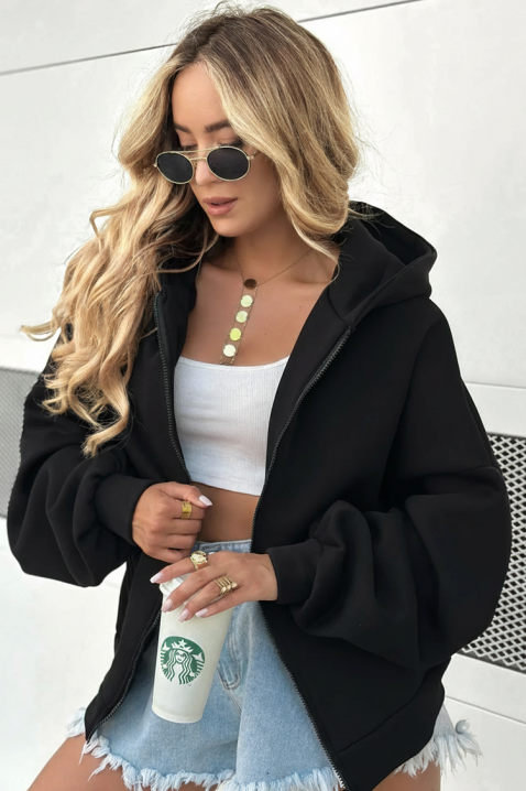 Суичър SPORVELDA BLACK, Цвят: черен, IVET.BG - Твоят онлайн бутик.