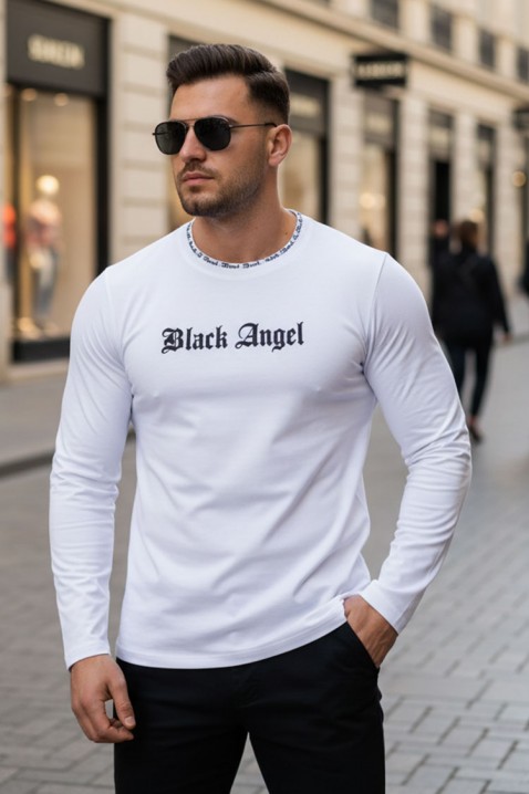 Мъжка блуза ROZEFO WHITE, Цвят: бял, IVET.BG - Твоят онлайн бутик.