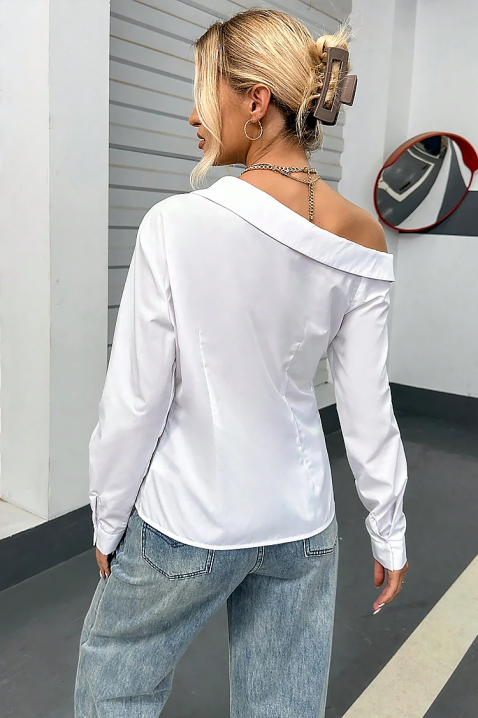 Дамска риза AMALZIRA, Цвят: бял, IVET.BG - Твоят онлайн бутик.