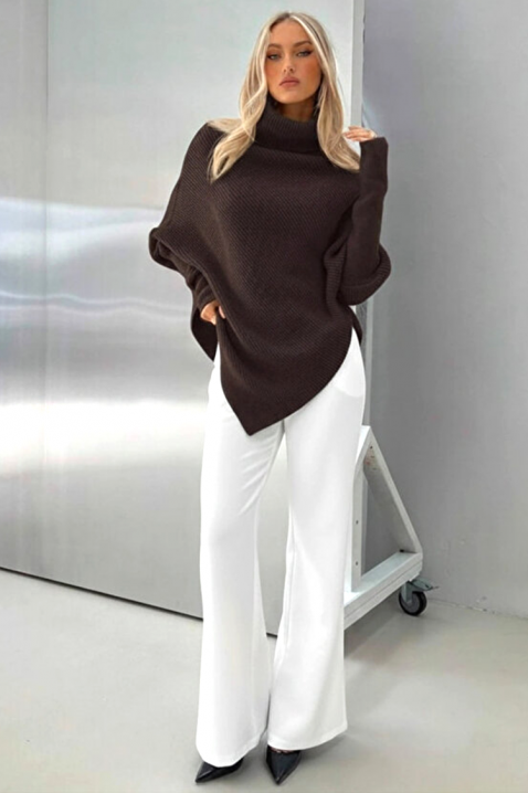 Пончо RENGOLA BROWN, Цвят: кафяв, IVET.BG - Твоят онлайн бутик.