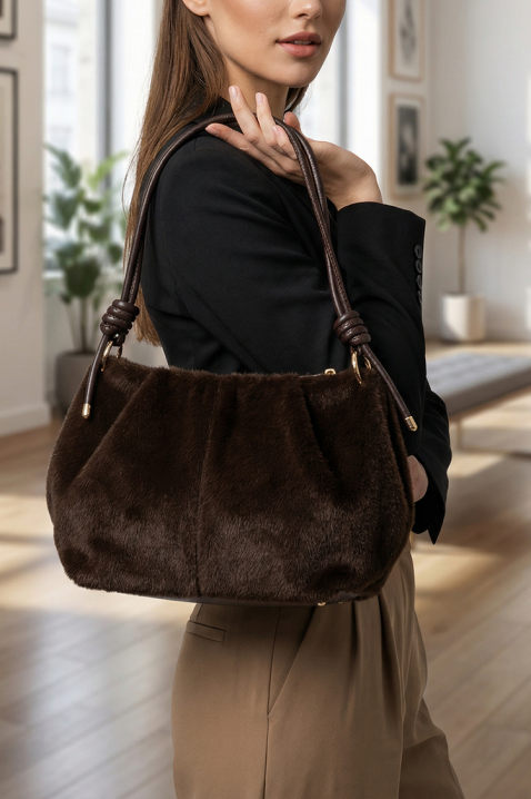 Дамска чанта VELOROZA BROWN, Цвят: кафяв, IVET.BG - Твоят онлайн бутик.