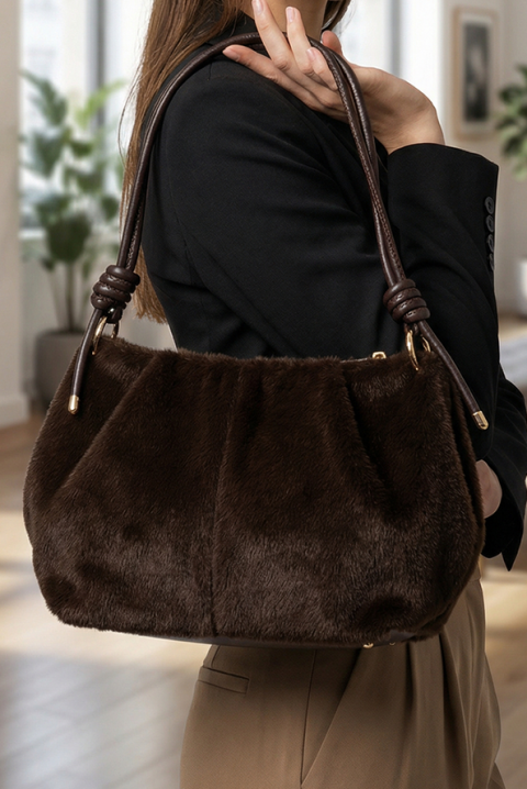 Дамска чанта VELOROZA BROWN, Цвят: кафяв, IVET.BG - Твоят онлайн бутик.