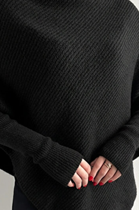 Пончо RENGOLA BLACK, Цвят: черен, IVET.BG - Твоят онлайн бутик.