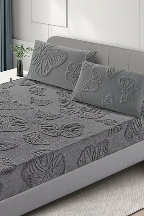 Чаршаф с ластик GOLMERXA GREY 200х220 cm, Цвят: сив, IVET.BG - Твоят онлайн бутик.