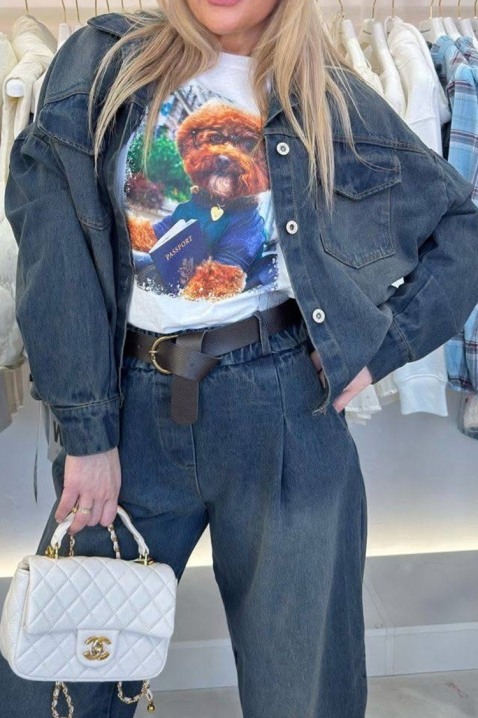 Дънково яке ALERONA, Цвят: син, IVET.BG - Твоят онлайн бутик.