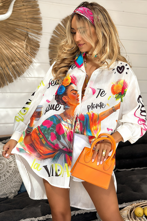 Дамска риза CVETINDA, Цвят: многоцветен, IVET.BG - Твоят онлайн бутик.