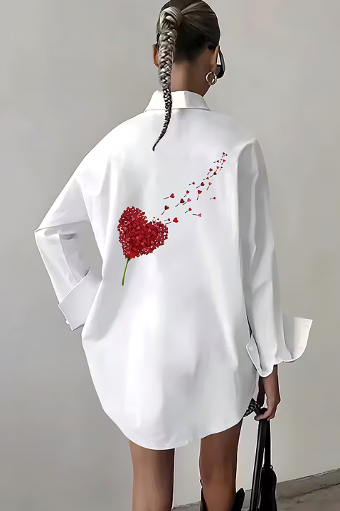 Дамска риза RONSELA, Цвят: бял, IVET.BG - Твоят онлайн бутик.