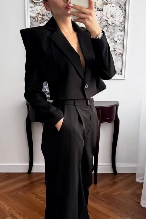 Сако LELONDANA BLACK, Цвят: черен, IVET.BG - Твоят онлайн бутик.