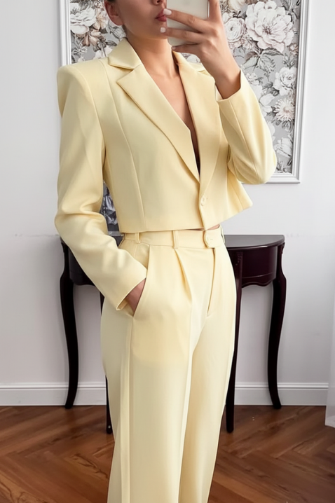 Сако LELONDANA YELLOW, Цвят: жълт, IVET.BG - Твоят онлайн бутик.