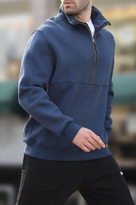 Мъжки сучиър LAREFO NAVY, Цвят: тъмносин, IVET.BG - Твоят онлайн бутик.