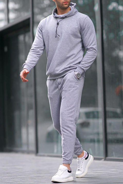 Мъжки комплект MIRTOLO GREY, Цвят: сив, IVET.BG - Твоят онлайн бутик.