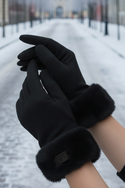 Дамски ръкавици ELIORJA BLACK, Цвят: черен, IVET.BG - Твоят онлайн бутик.